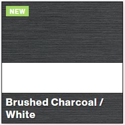 Brushed Charcoal/White LASERMAX 1/16IN - Rowmark LaserMax